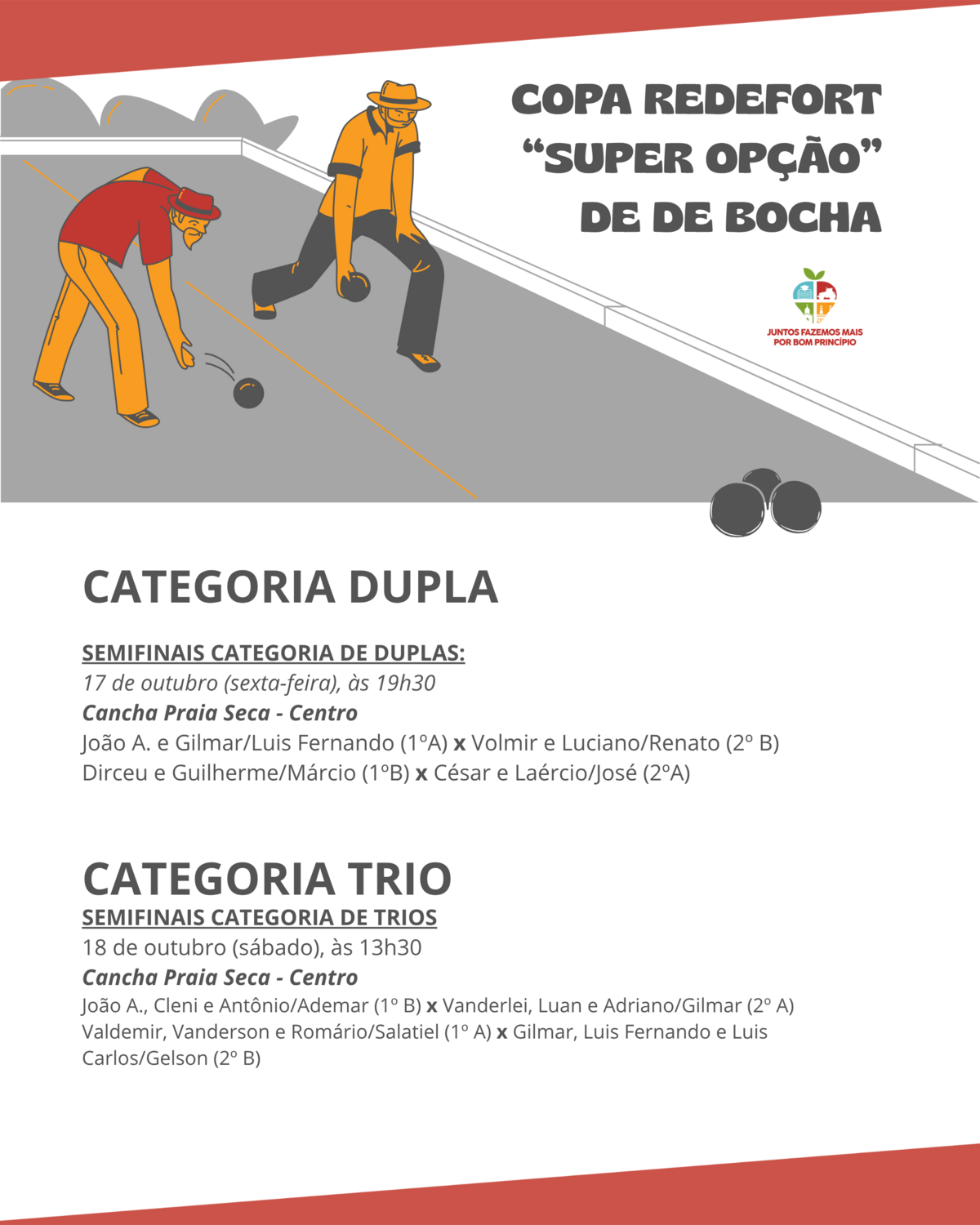 Copa Redefort “Super Opção” de Bocha define classificados para as semifinais copa-redefort-super-opcao-de-bocha-define-classificados-para-as-semifinais