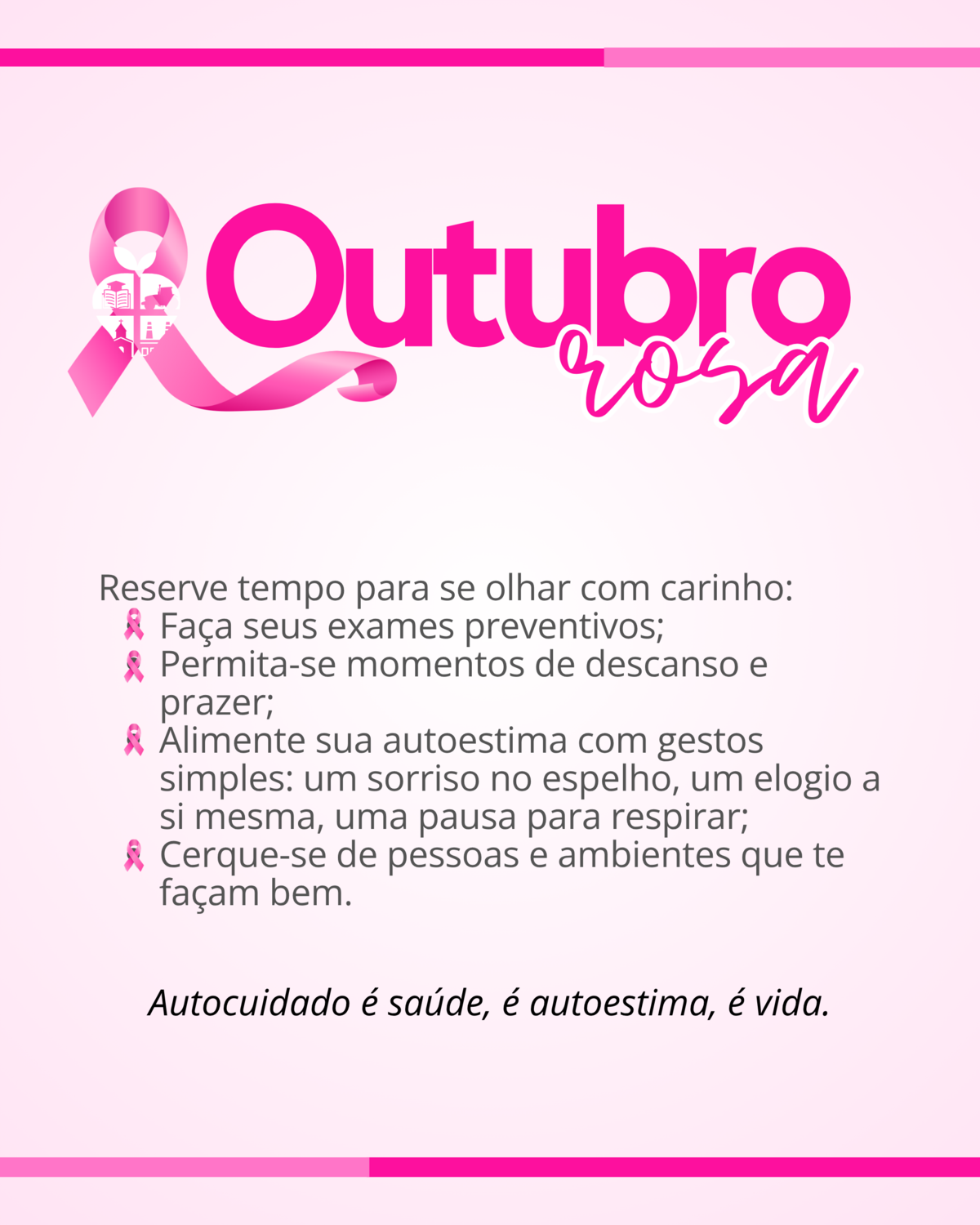 Outubro Rosa: Autocuidado é abraçar sua essência — isso também é Saúde Mental outubro-rosa-autocuidado-e-abracar-sua-essencia-isso-tambem-e-saude-mental