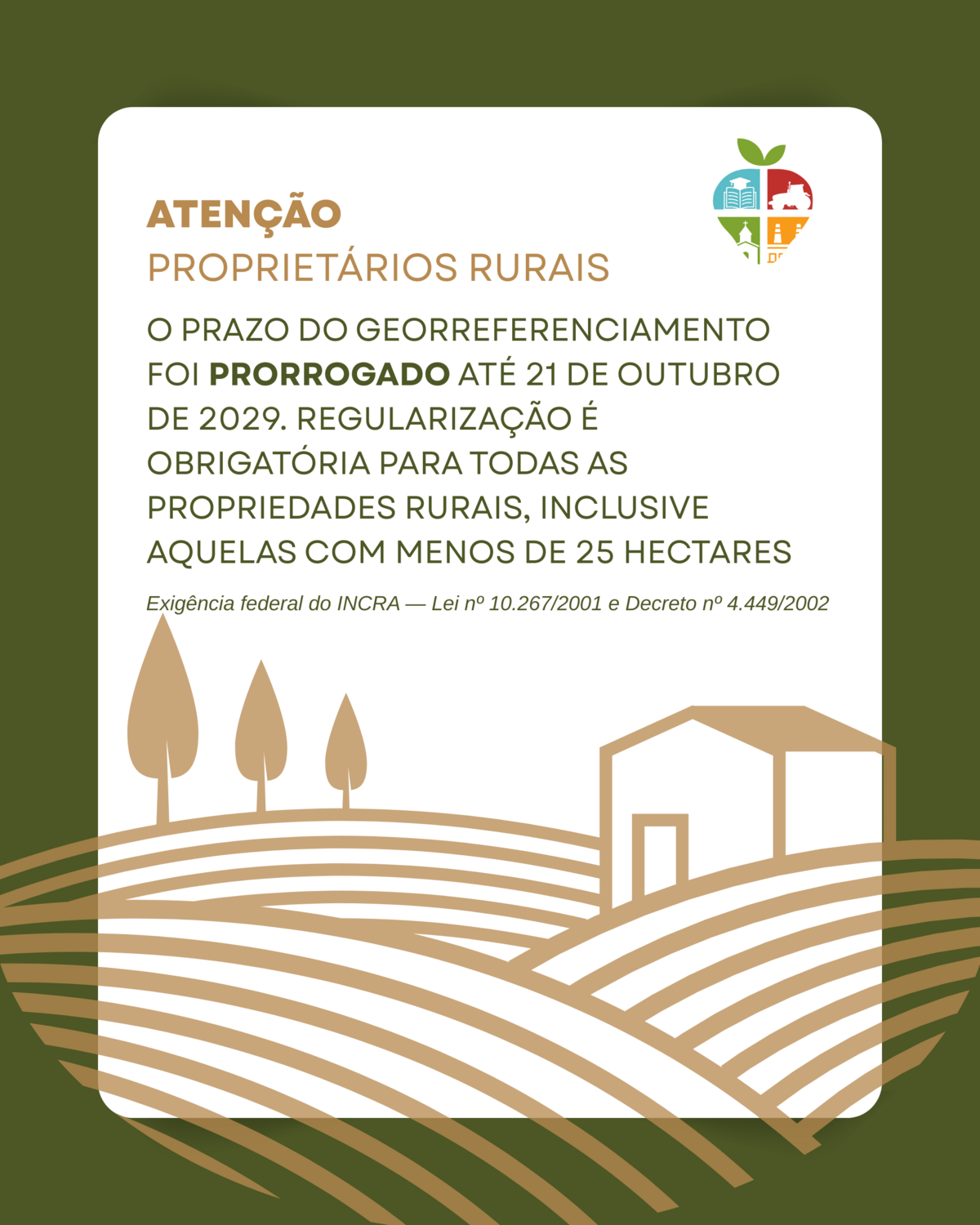 Georreferenciamento rural: prazo prorrogado, regularização é obrigatória georreferenciamento-rural-prazo-prorrogado-regularizacao-e-obrigatoria