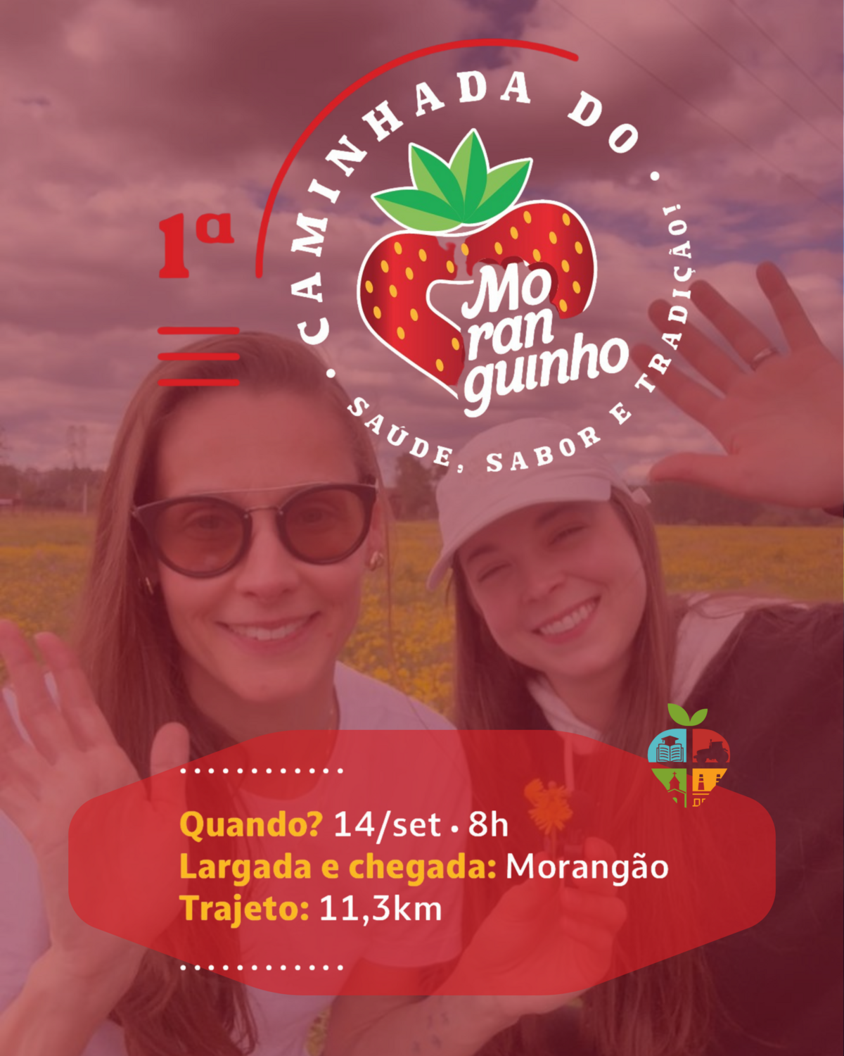 Caminhe e celebre: venha para a 1ª Caminhada do Moranguinho caminhe-e-celebre-venha-para-a-1-caminhada-do-moranguinho