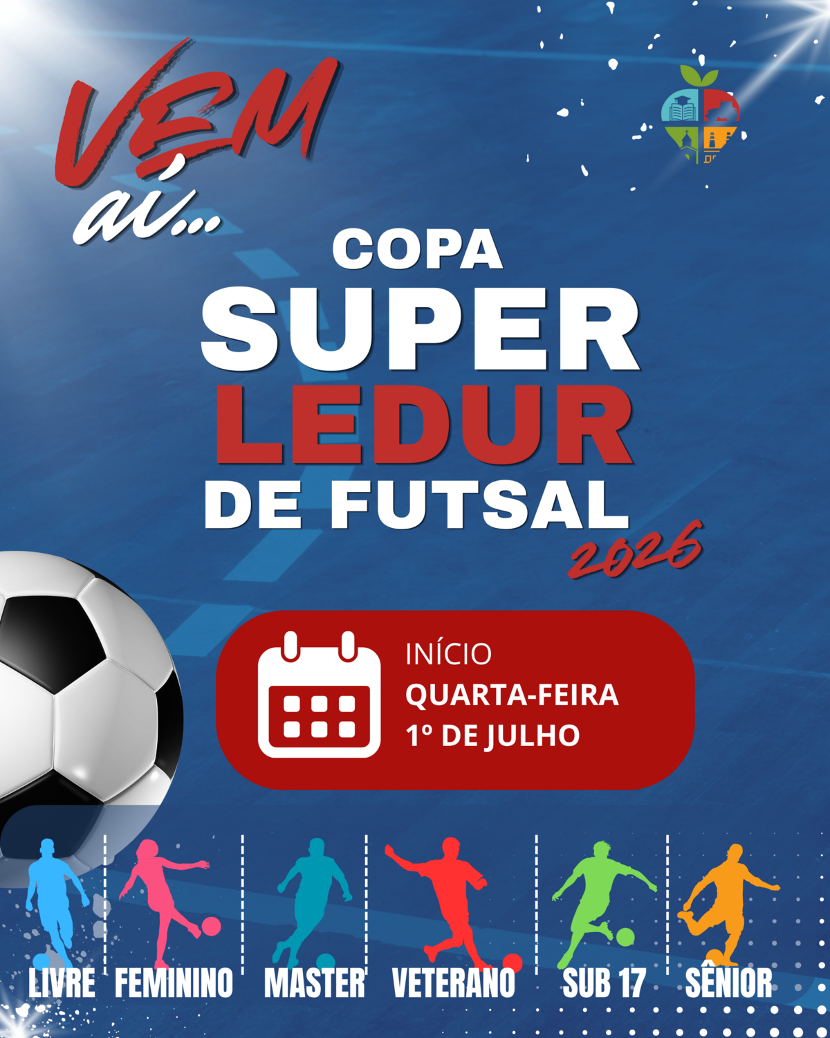copa-super-ledur-de-futsal-2026-inicia-quarta-feira-com-seis-categorias